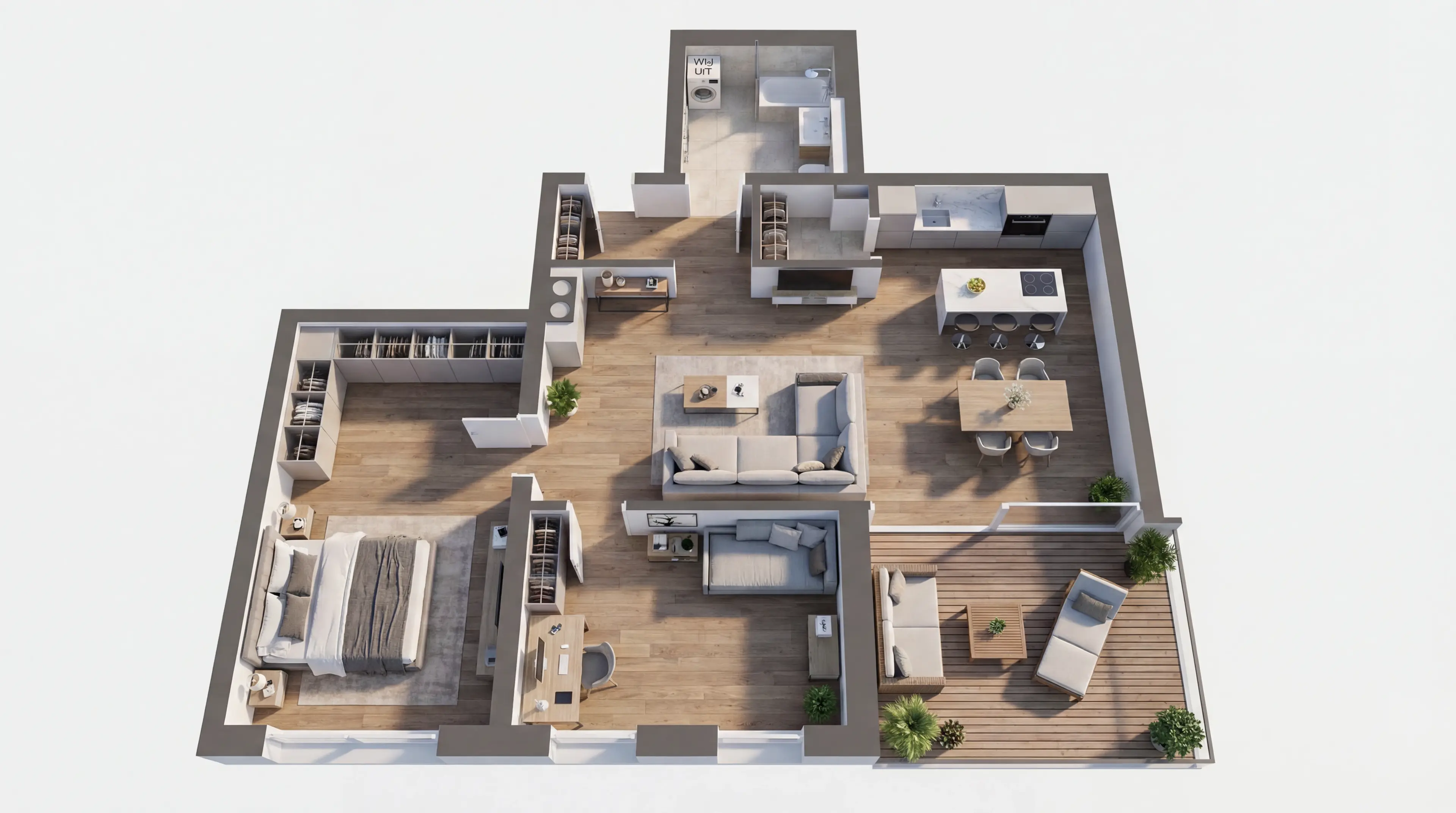 Wohnung 5 — 3D-Grundriss